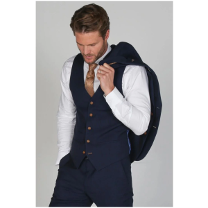 Mayfair- Men’s Plain Navy Waistcoat