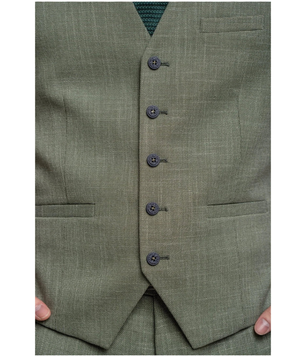 Miami - Men's Sage Green Summer Waistcoat