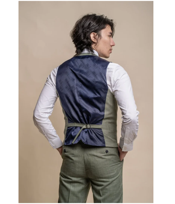 Miami - Men's Sage Green Summer Waistcoat