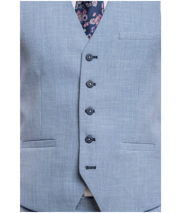 Miami - Men's Summer Light Blue Waistcoat