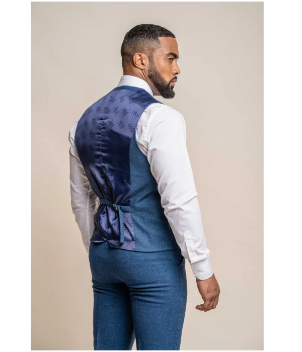 Orson - Men's Blue Tweed Waistcoat