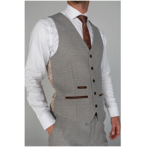 Ralph – Men’s Cream Tweed Waistcoat