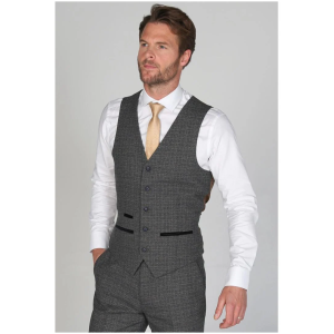 Ralph – Men’s Navy Tweed Waistcoat