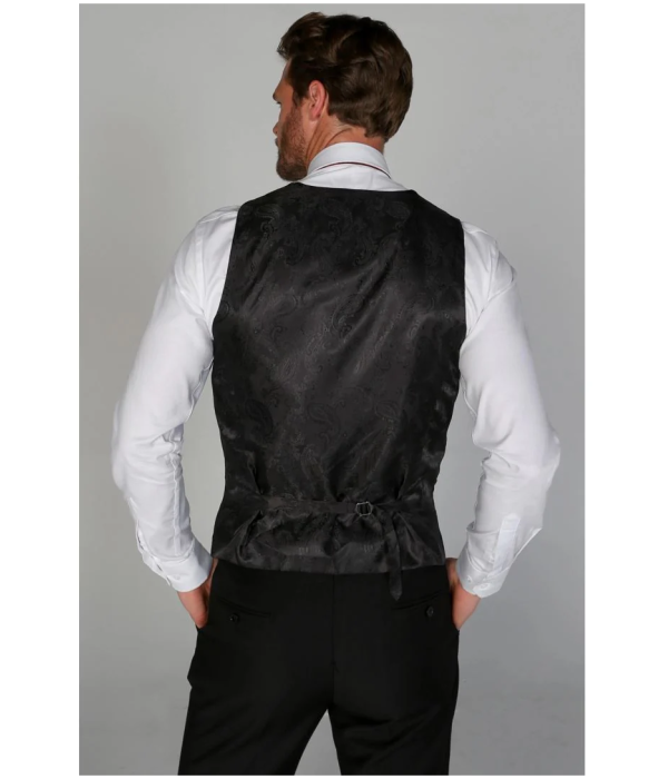 Regent - Men's Black Waistcoat