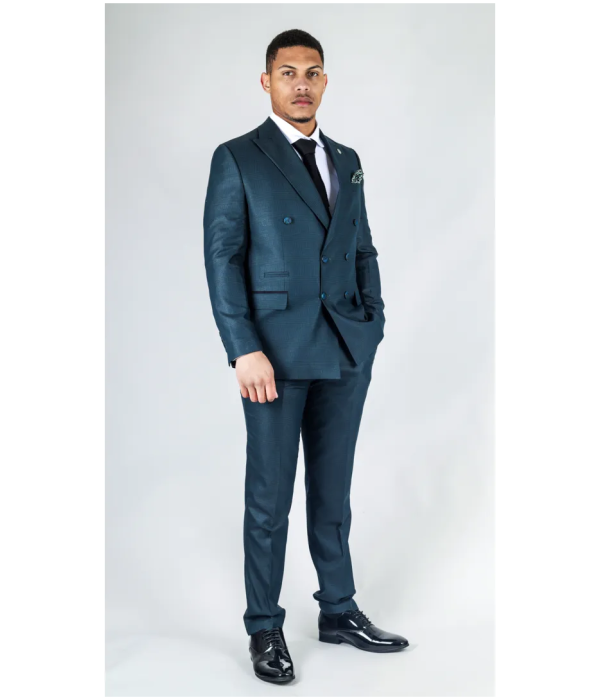 STZ93 - Men's Green Double Breasted 2 Piece Suit