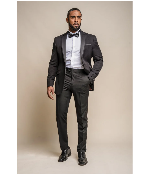 Tux - Men's Black Tuxedo 2 Piece Classic Wedding Suit