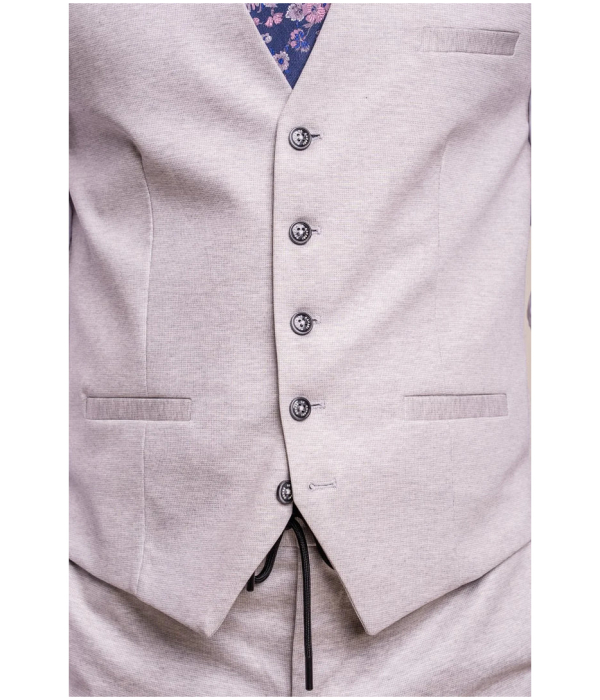 Valencia - Men's Classic Cream Waistcoat