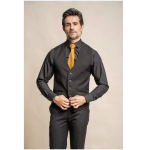 Marco – Men’s Classic Black Waistcoat